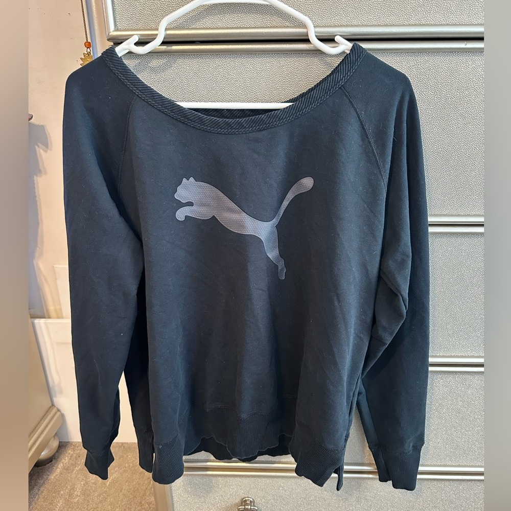 Black Puma crew neck